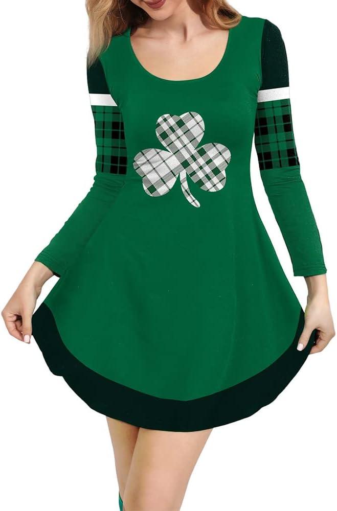 Dresses Women's Casual Long Sleeve Witch Costume Holiday Jack o Lantern Dress Medium