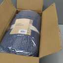 Ink+Ivy Bree Knit Throw Blanket for Bed, Sofa, and Couch, Lightweight, Breathable, Soft & Cozy Summer Blanket, Throw (50 in x 60 in), Indigo
