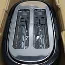 Hamilton Beach 2 Slice Extra Wide Slot Toaster with Bagel & Defrost Settings, Shade Selector with 7 Browning Levels, Toast Boost, Auto Shutoff, Black & Stainless Steel (22633)