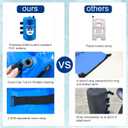 2PCS Pool Ladder Weights 10L Universal Pool Step Weights Sand Bag Waterproof 500D PVC Swimming Pool Stair Weights for Above Ground and Inside Pool with Nylon Handle Blue