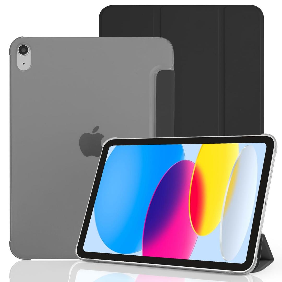 Ruizextech Case for iPad (A16) 11th Generation 11 Inch 2025, iPad 10th Generation 10.9" 2022, Slim Smart Protective Cover with Hard Translucent Frosted Back Shell, Auto Wake/Sleep, Light Blue