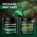 Lions Mane Mushroom Capsules 1000mg, Brain & Focus Supplement, Vegan | Supports memory and mental clarity with L-Theanine, Ginkgo, Bacopa and B vitamins; non-GMO, made in USA; no stimulants