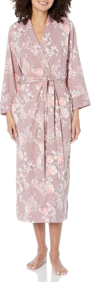 N Natori Women's Lotus Blossom Robe Length 49", L