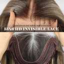 HAIRCUBE 13x6 HD Transparent Lace Front Wig, Ash Blonde Long Straight Synthetic Wig Glueless Wig with Natural Density Hairline & Adjustable Cap