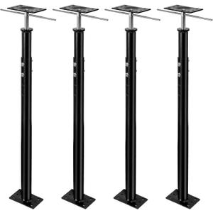 31"-63" House Floor Jack, 4 Pack House Jacks for Lifting and Leveling, 18000 lbs Max Load Capacity Per Unit, Floor Jack Post Pole Jacks, Adjustable Support Beam Basement Leveling House Jack