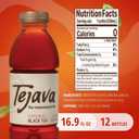 Tejava Original Unsweetened Black Iced Tea, 12 Pack, 16.9oz PET Bottles, Non-GMO, Kosher, No Sugar or Sweeteners, No calories, No Preservatives, Brewed in Small Batches (EXP 02/03/27)
