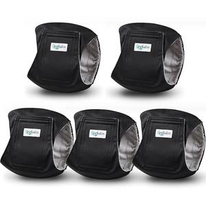 Leekalos Male Dog Diapers, Dog Belly Bands for Male Dogs Wraps Washable Doggie Diapers High Absorbing Dog Belly Bands（3 Pack）L