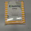 Dynamene Stall Fabric Shower Curtain, 60 inch Modern Farmhouse Yellow and White Boho Striped Cloth Shower Curtain with Tassels, Hotel Luxury Bathroom Shower Curtain Set with 10 Hook, Yellow, 60x72