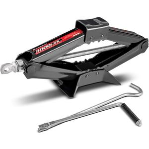 Powerbuilt Mechanical Scissor Jack , 1.5 Ton (3,300 lbs) Capacity, Portable Tire Jack for Car, Truck, Sedans, MPV - 640819