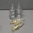 Coffee Bar Accessories, Coffee Syrup Dispenser - 4pack,16.9oz Syrup Dispenser with Labels,Syrup Pump Dispenser for Coffee Bar(Gold Pump)