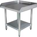 Stainless Steel Equipment Grill Stand with Adjustable Undershelf | Heavy Duty 18-Gauge Top | NSF Certified for Commercial Kitchen & Utility Use Size (24inch x 24 inch x 17 inch)