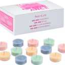 PartyLite Tea Lights Sampler, Ginger and Coconut with Lavender Scented Candles, Gift Set of 12, Aromatherapy with up to 4 to 6 Hours Burn Time, Ideal for Home Decor, Holiday Gifting and Celebration