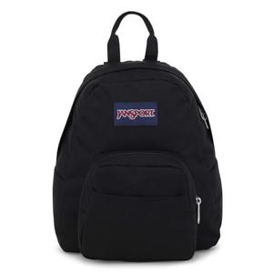 JanSport Half Pint Mini Backpack, 10.2 L - Durable Mini Bag Purse with Adjustable Shoulder Straps, Single Main Compartment, Zippered Stash Pocket, Black