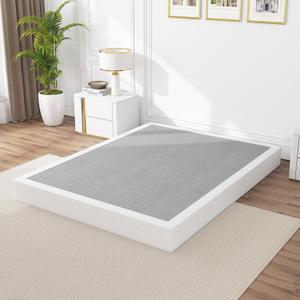 King Box Spring 8 Inch, 3000lbs Heavy Duty Box Spring King Bed Base Metal Mattress Foundation, Easy Assembly, Noise Free