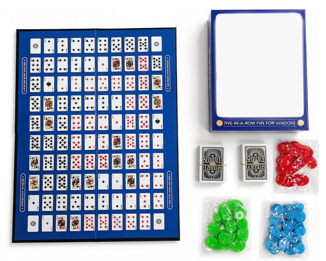 Giant Sequence Board Game Card Games Premium 2-12 Players