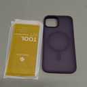 Miracase Magnetic For iPhone 14 Case 6.1 Inch (Compatible with MagSafe) With 2X Screen Protectors Military-Grade Protection, Anti-Fingerprint Translucent Matte Phone Case Cover, Dark Purple