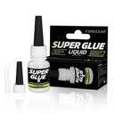 5 x Super Glue Liquid for Plastic, Wood, Leather, Jewelry, Paper, 2610 PSI Strength All Purpose Single-Use Mini CA Adhesive for Small Household Repairs, Quick Fixes - 7.5g