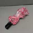 Clear Folding Umbrella 11-Inch, Compact Transparent with Pink Cherry Blossom Design, Windproof for Rainy Days, Suitable for Daily Outdoor Use for Men & Women