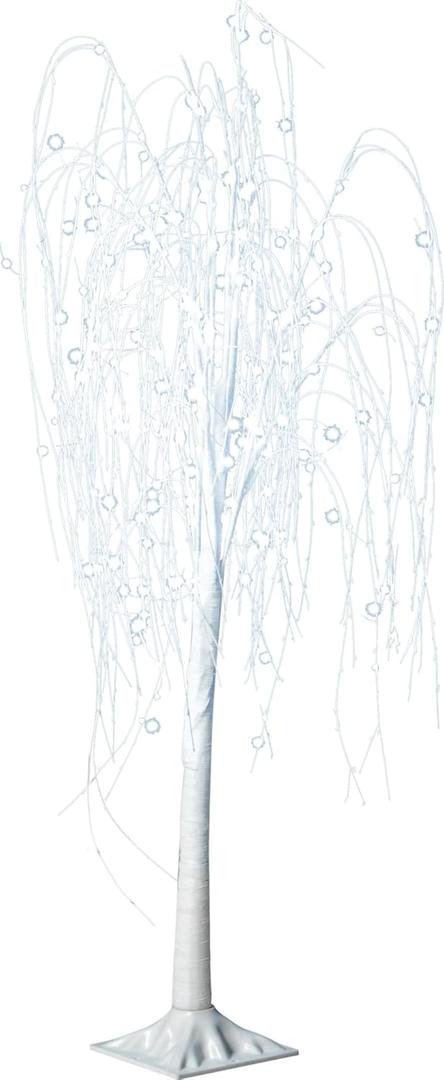 Good Tidings 4'H Willow Tree 192 LED Fairy Lights Cool White, 20% Twinkle