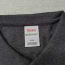 Hanes Men's EcoSmart Pocket Polo Shirt, Short Sleeve Polo, Pack of 2 (Large, Charcoal Heather)