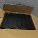 6 Pack Slatwall Bins with Hooks Set, Slatwall Organizer Containers Wall Mounted Storage Bins for Organizing Accessories Tools Storage Office Workshop Garage Workbench(Black)