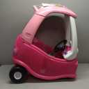 Little Tikes Princess Cozy Coupe Ride-On Toy - Toddler Car Push and Buggy Includes Working Doors, Steering Wheel, Horn, Gas Cap, Ignition Switch - For Boys and Girls Active Play , Magenta