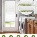 LazBlinds 2" Faux Wood Blinds for Doors, 25" W x 70" H, White