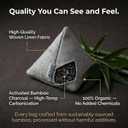 4 pack Naturally Activated Bamboo Charcoal Air Purifying Bags | Natural Home Deodorizer Bag | Charcoal Bag Odor Absorber For Pets | Odor Eliminator & Moisture Absorber Air Freshener Bag (200g Pyramid)