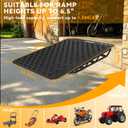 Shed Ramps for Riding Mower - 33.2" L x 24" W, Heavy-Duty Steel