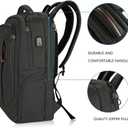 KROSER Laptop Backpack Large Computer Backpack Fits up to 17.3 Inch Laptop with USB Charging Port Water-Repellent Travel Backpack Casual Daypack for Business/College/Women/Men-Charcoal Black