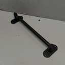 Towel Bar, Adjustable 14.4inch - 25.2inch Towel Rack, Self Adhesive Wall Mounted for Bathroom Kitchen Hand Towel Holder Cloths Hanger 304 Stainless Steel Organizer Single Bar (1, Matte Black)