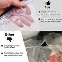 3 x 6 Pack Clear Storage Bags with Zipper and Handles, Blanket Bags For Closet Storage, Moving and Packing Supplies for College, Underbed Storage Organizer for Clothes Pillow Bedding Christmas Wreath