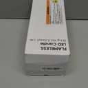 Homemory 12 Pcs Waxy Flameless Taper Candles with Remote, Led Flameless Candlesticks Classic Tall Candle, Flickering Battery Operated Taper Candles for Bedroom, Dining Room, White, 9.6 inches