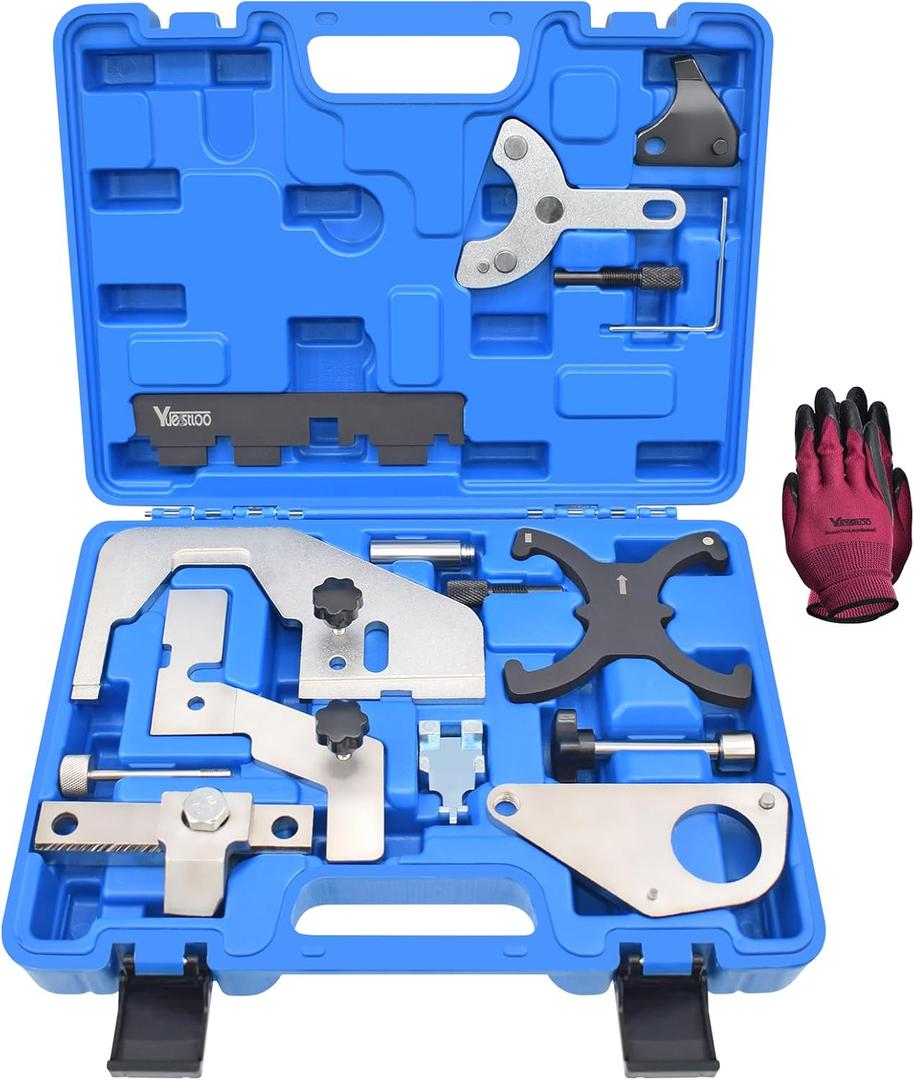 Camshaft Alignment Locking Timing Tool Kit, Compatible with Ford Volvo 1.5T 1.6T 2.0T 2.3T Ecoboost Jaguar Land Rover Evoque 2.0T, Repalce 303-1552 303-1565 303-1097 303-748