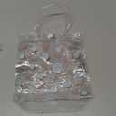 Sweetude 24 Pcs Volleyball Clear Treat Bags with Handles Bulk Volleyball Goodie Bags Sport Theme Party Gift Favor with Pink Bow Ribbon for Girl Youth Team Snack Birthday Gifts 7.9 x 7.9 Inch