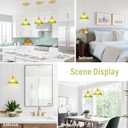 Vintage Pendant Lights Kitchen Island 3 Pack, Adjustable Brass Pendant Light Fixtures with Gradient Green Glass Shade, Gold Kitchen Pendant Lighting Over Island, Pendant Light for Dining Room Hallway, 3 pieces