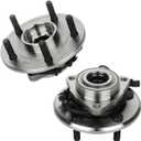 Wheel Hub Assembly SCITOO 2pcs Wheel Bearings Fits 2013-2017 Ram 1500 Front Hub Bearing With 5 Lugs HA590515 515151