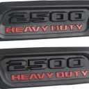 Hood Emblem and Badge (1 Pair) Compatible with 2019-2024 Ram DT 2500 Heavy Duty Truck Accessories Left&Right Side Nameplate Bezel