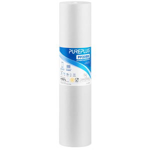 PUREPLUS 5 Micron 20" x 4.5" Whole House Sediment Home Water Filter Replacement Cartridge, Compatible with DGD-5005-20, FPMB5-20, AP810-2, 155358-43, SDC-45-2005, 2PP20BB1M, P5-20BB, FP25B, Pack Of 1