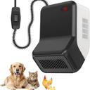Dog house heater for chicken coop pet, adjustable temperature of 300W/600W for winter warmth, low noise, overheat protection, bite-proof wires, suitable for indoor and outdoor use