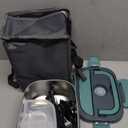 Electric Lunch Box Food Heater, 3 in 1 Ultra Quick Heated Lunch Boxes for Adults, 12V/24V/110V Portable Food Warmer for Car/Truck/Office With Fork Spoon and Insulated Carry Bag (Gray)