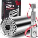 2 x Fathers Day Dad Gifts from Daughter Son Wife Super Universal Socket Tools Gifts for Mens Grip Socket Set With Power Drill Adapter (7-9MM) Cool Stuff Gadgets for Dad Husband