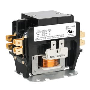 Baomain AC Contactor, 2 Pole 120V AC 30A Heavy Duty Air Conditioner Condenser Compressor Contactor, XKJL1-30/2 HVAC Contactors Replacement UL Recognized