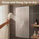 Non Slip Bathtub Mat and Shower Mat, Machine Washable Anti Slip Shower Mats for Inside Shower with Suction Cups & Drain Holes