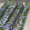 Artificial Hanging Flowers for Outdoors Spring Summer Decoration, 8PCS UV Resistant Silk Fake Hanging Plants for Patio Porch Front Yard Window Garden Indoor Decor(Blue,8PCS)