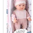 Enjoyin 12'' Baby Doll Playset with Washable Doll Accessories Includes Carrier Bassinet Bed, Pacifier, Blanket, and Pillow, First Baby Dolls for Toddlers 36 Months and Up