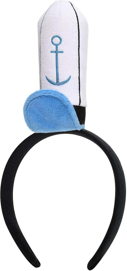 Halloween Sailor Headband Yellow Square Costume for Men Women Cartoon Party Dress Up