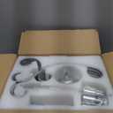 WUZUPS Crystal Chandelier Flushmount Ceiling Light Modern Lighting Fixture for Bedroom Hallway Bar Kitchen Bathroom, H 17.5'' x W 19.3'', E12 Base, Chrome