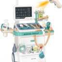 Doctor Kit for Kids，Pretend Medical Station Toy Set，Toy Medical Kit for Kids，24 Pcs Deluxe Pretend Play Medical Kit Toy，Doctor Play Set for Kids，Role Play Gift for Toddlers. (660-89)