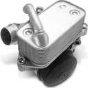 A-Premium Engine Oil Cooler Filter Housing Assembly Compatible with BMW 328i, 528i/528i xDrive, X1, X3, with Oil Cooler Filter & Gasket
